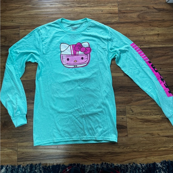 Sanrio Hello Kitty Tokyo Speed Racing Long Sleeve T Shirt Exclusive kawaii - Picture 2 of 8
